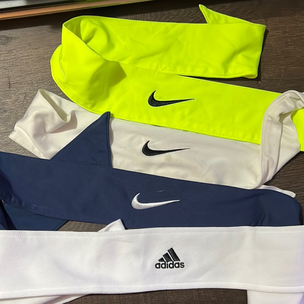 Nike and Adidas Tie Headbands